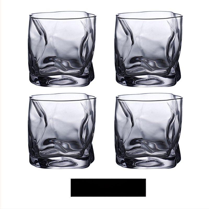 Pahar de bere whisky transparent colorat în formă specială, pahar de uz casnic în formă specială, pahar de băut cu aspect deosebit