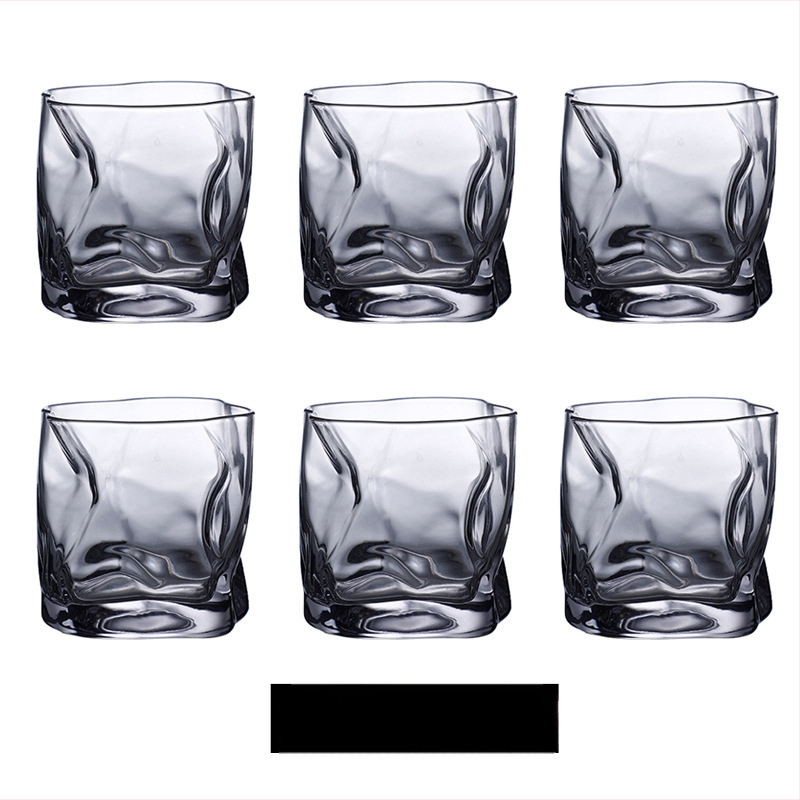 Pahar de bere whisky transparent colorat în formă specială, pahar de uz casnic în formă specială, pahar de băut cu aspect deosebit