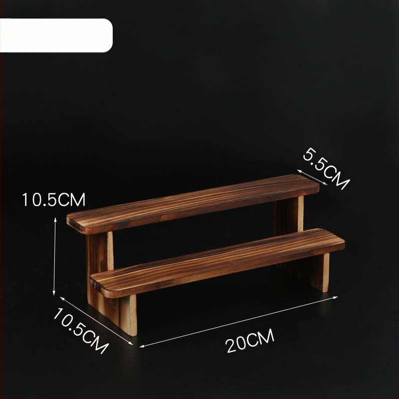 NM397 Raft de afișare din lemn masiv, suport de depozitare, suport de birou, la modă, de mână, cutie specială pentru jaluzele, raft pentru scară cu plante verzi cărnoase