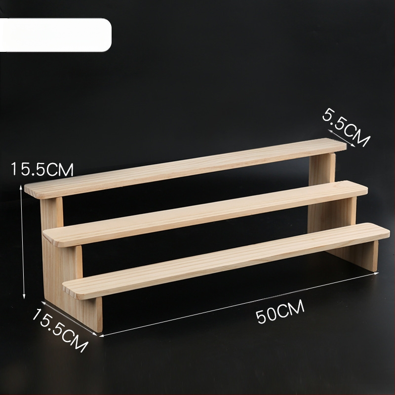 NM397 Raft de afișare din lemn masiv, suport de depozitare, suport de birou, la modă, de mână, cutie specială pentru jaluzele, raft pentru scară cu plante verzi cărnoase