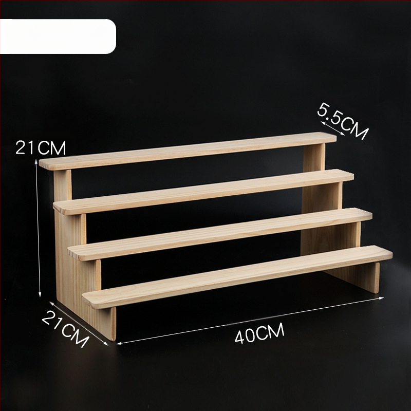 NM397 Raft de afișare din lemn masiv, suport de depozitare, suport de birou, la modă, de mână, cutie specială pentru jaluzele, raft pentru scară cu plante verzi cărnoase