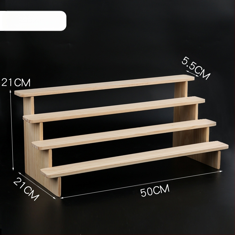 NM397 Raft de afișare din lemn masiv, suport de depozitare, suport de birou, la modă, de mână, cutie specială pentru jaluzele, raft pentru scară cu plante verzi cărnoase