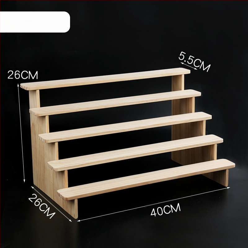 NM397 Raft de afișare din lemn masiv, suport de depozitare, suport de birou, la modă, de mână, cutie specială pentru jaluzele, raft pentru scară cu plante verzi cărnoase