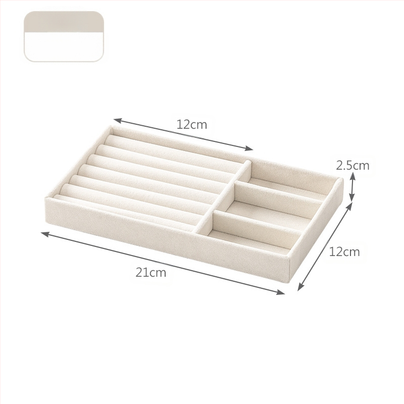 Határokon átnyúló fiókos flanel tálca ékszerdoboz kis méretű ékszer fülbevalók fülbevalók gyűrű fülbevalók nyaklánc tárolódoboz