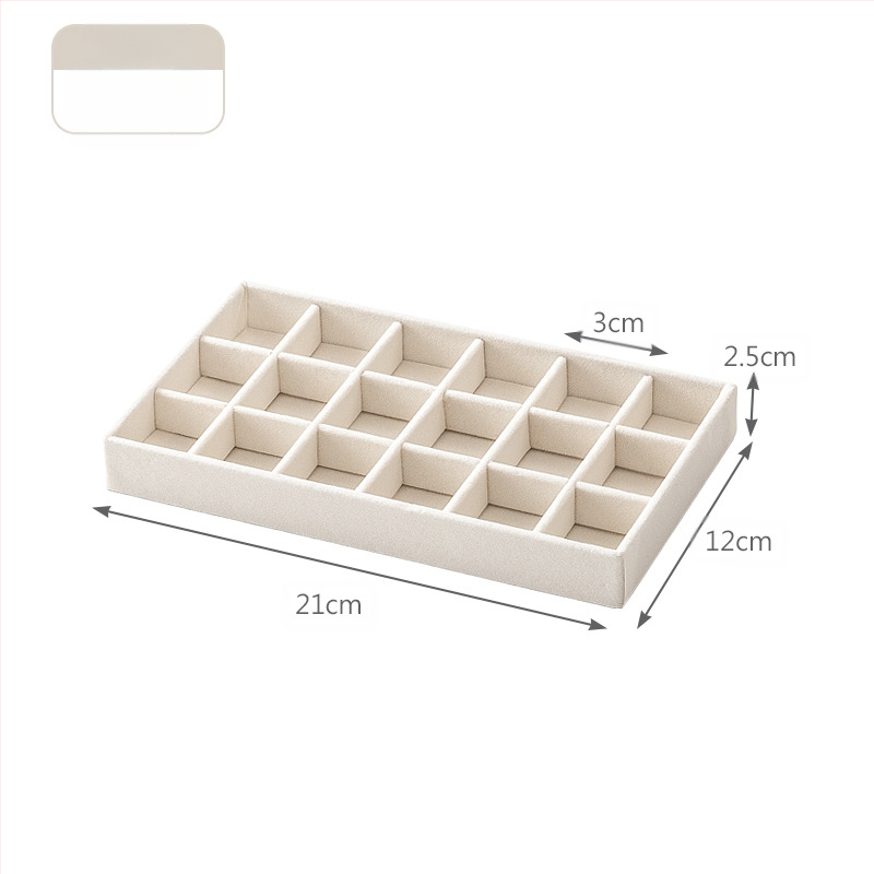 Határokon átnyúló fiókos flanel tálca ékszerdoboz kis méretű ékszer fülbevalók fülbevalók gyűrű fülbevalók nyaklánc tárolódoboz