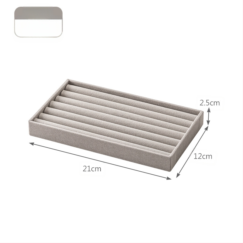 Határokon átnyúló fiókos flanel tálca ékszerdoboz kis méretű ékszer fülbevalók fülbevalók gyűrű fülbevalók nyaklánc tárolódoboz