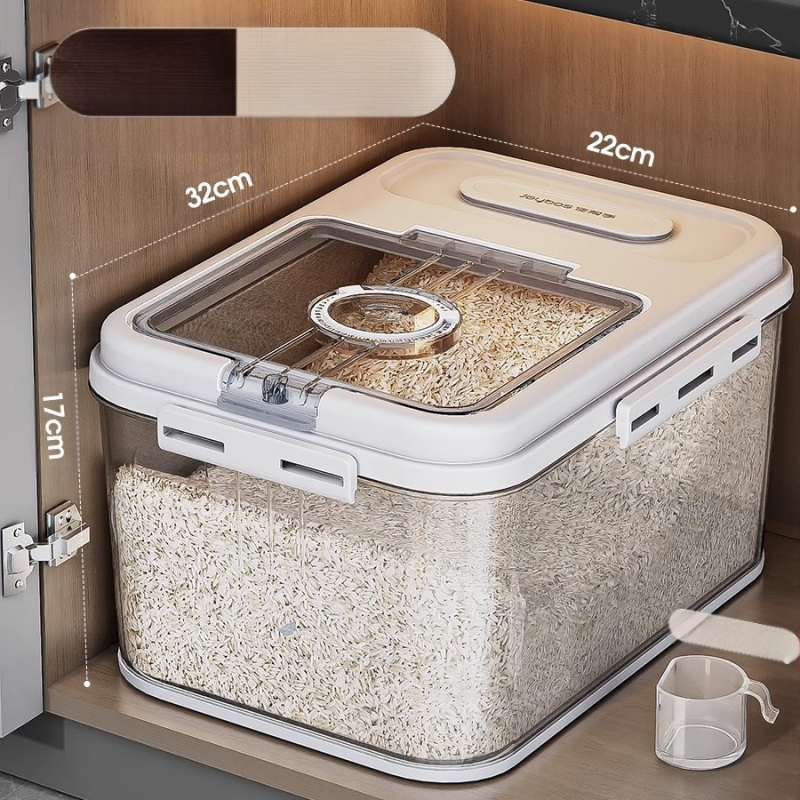 „Jiabanshou“ ryžių indas namams, vabzdžiams ir drėgmei atsparus sandarus ryžių konteineris, speciali laikymo dėžutė, įdėtas miltų ir makaronų laikymo indas