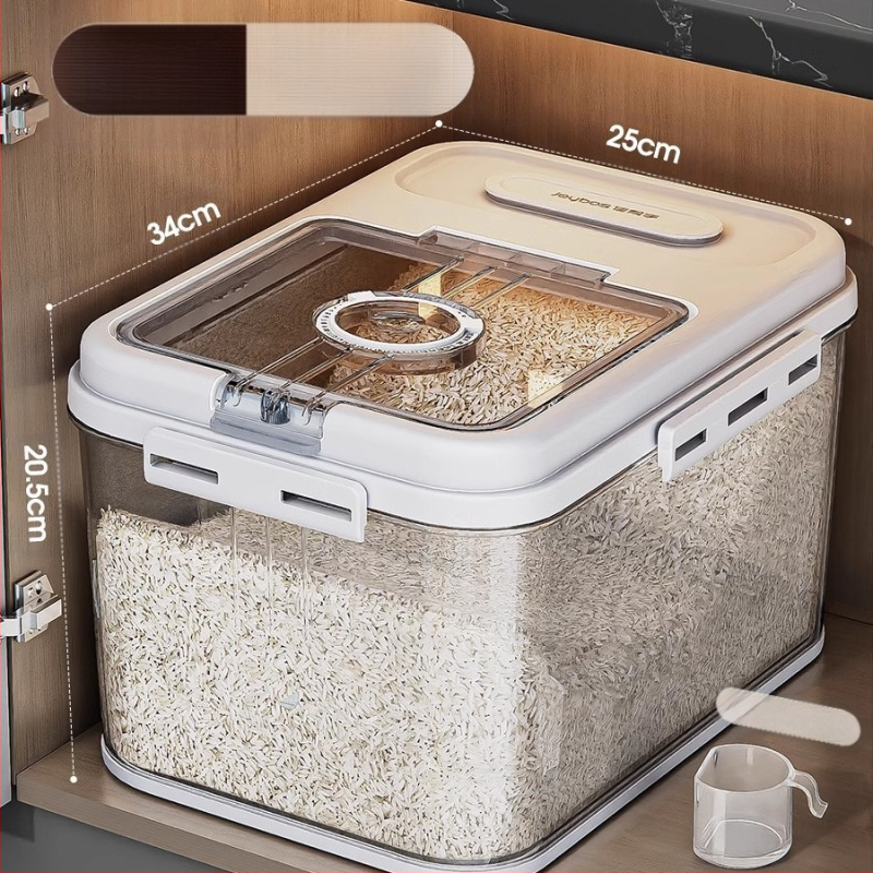 „Jiabanshou“ ryžių indas namams, vabzdžiams ir drėgmei atsparus sandarus ryžių konteineris, speciali laikymo dėžutė, įdėtas miltų ir makaronų laikymo indas