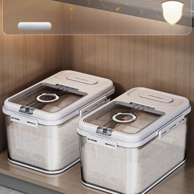 „Jiabanshou“ ryžių indas namams, vabzdžiams ir drėgmei atsparus sandarus ryžių konteineris, speciali laikymo dėžutė, įdėtas miltų ir makaronų laikymo indas