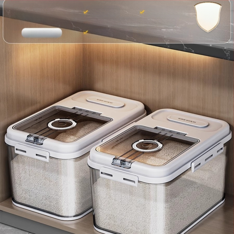 „Jiabanshou“ ryžių indas namams, vabzdžiams ir drėgmei atsparus sandarus ryžių konteineris, speciali laikymo dėžutė, įdėtas miltų ir makaronų laikymo indas