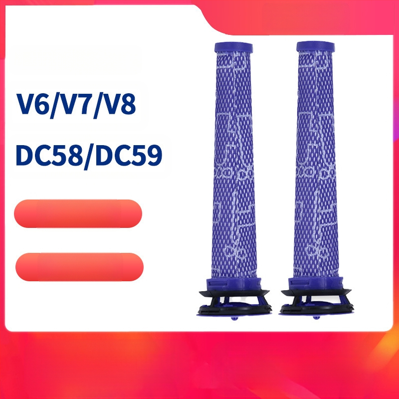 Dyson v7 v8 v6 dc58 dc59 dc62 porszívó elülső szűrőbetét tartozékokhoz, szűrőhálóhoz alkalmas