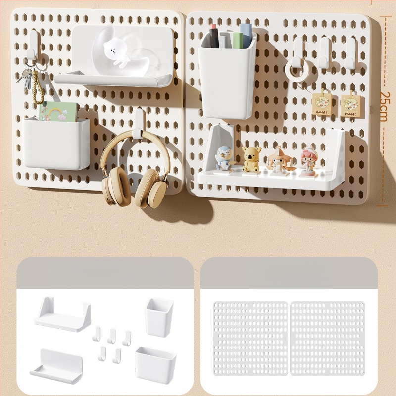 Стелаж за съхранение на дупки в общежитие, без перфоратор, кука за студентско бюро, стенен стелаж за съхранение, аксесоари за довършителни работи на плота