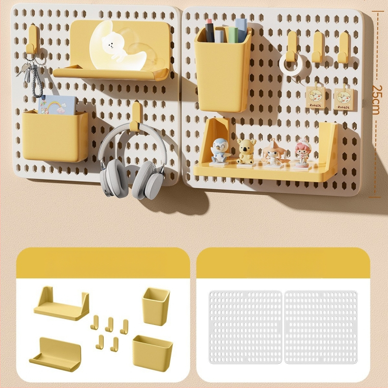 Стелаж за съхранение на дупки в общежитие, без перфоратор, кука за студентско бюро, стенен стелаж за съхранение, аксесоари за довършителни работи на плота