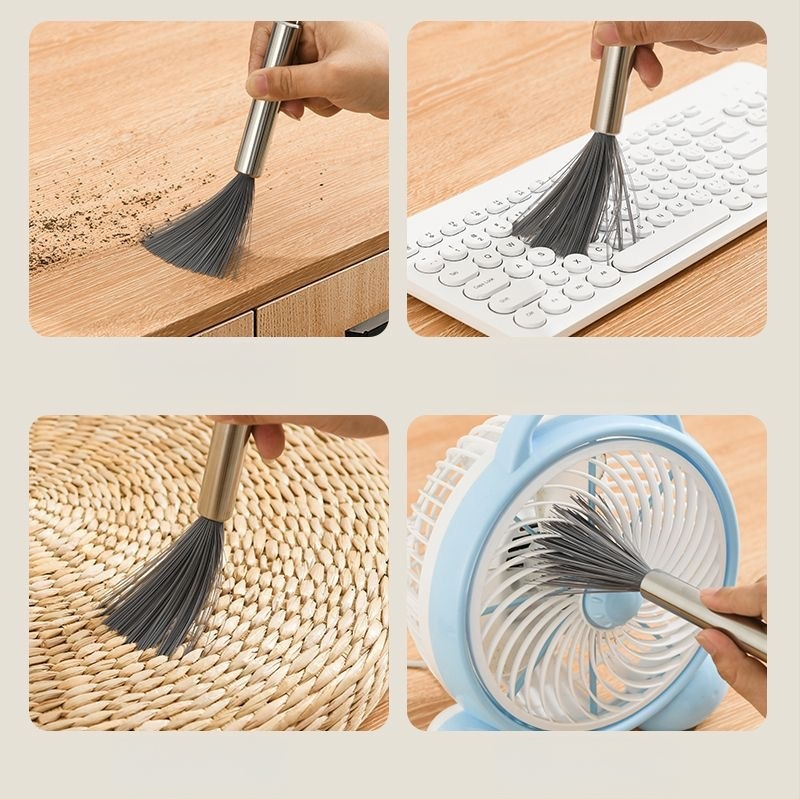 Nerūsējošā tērauda virtuves birste ar garu rokturi, pagarināta podu mazgāšanas podu dekontaminācijas tīrīšanas birste