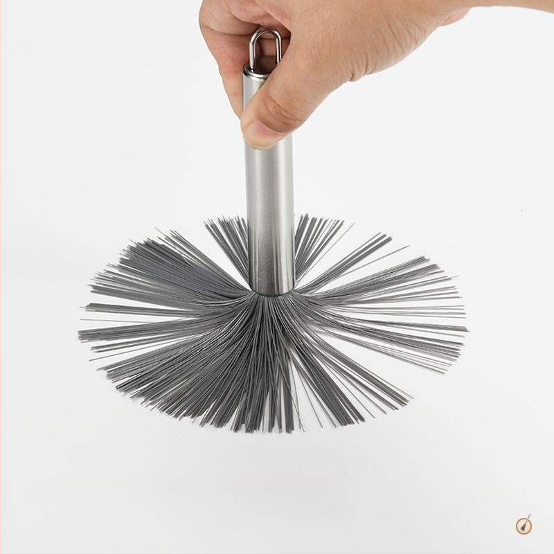 Nerūsējošā tērauda virtuves birste ar garu rokturi, pagarināta podu mazgāšanas podu dekontaminācijas tīrīšanas birste