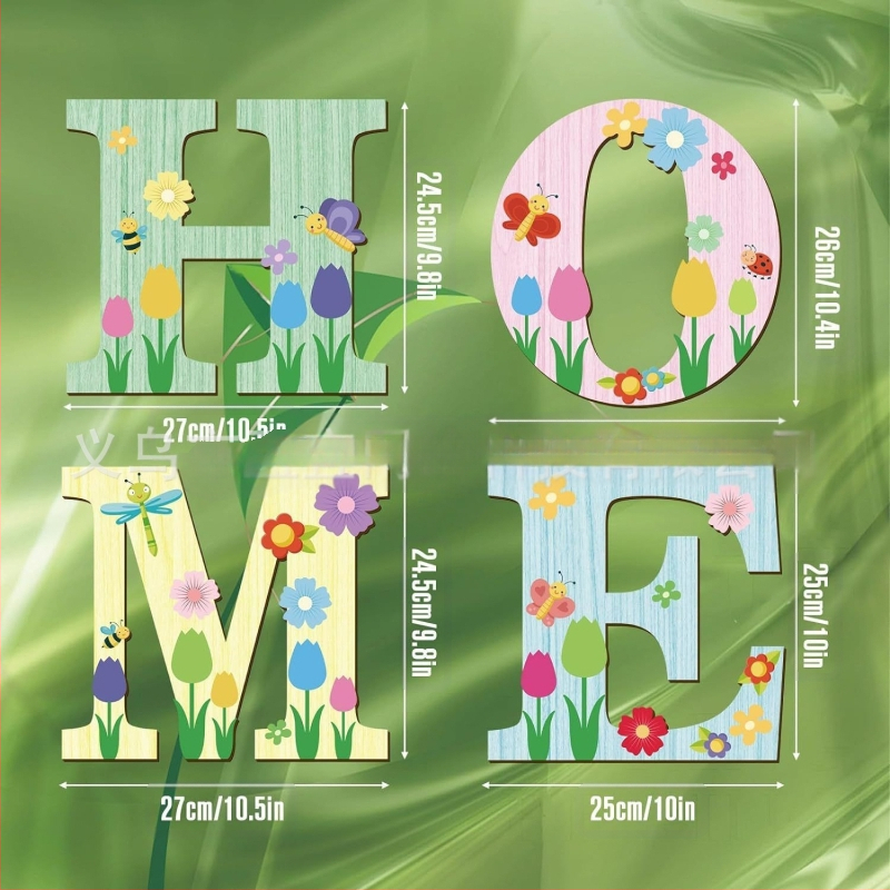 Nauja medinė namų dekoracija HOME, meno sienų dekoras, paplūdimio tematikos namų dekoro logotipas