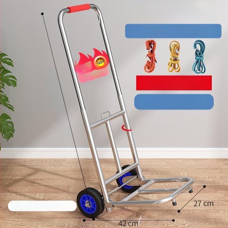 Kokkupandav käsikäru koduseks kasutamiseks, ostlemiseks, kaubaveoks, kaasaskantavaks pagasikäruks