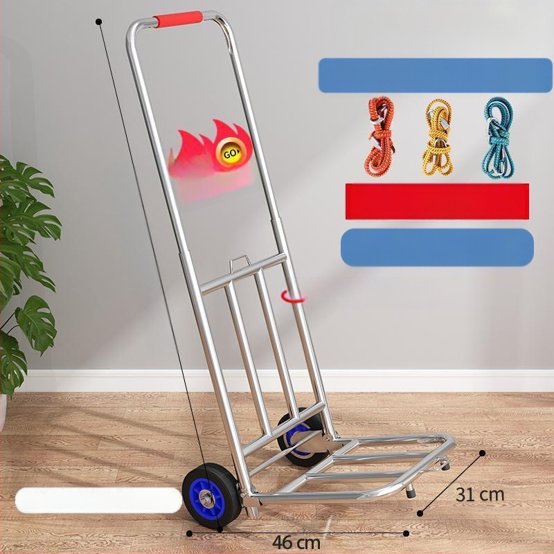 Kokkupandav käsikäru koduseks kasutamiseks, ostlemiseks, kaubaveoks, kaasaskantavaks pagasikäruks