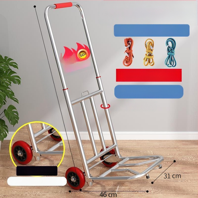 Kokkupandav käsikäru koduseks kasutamiseks, ostlemiseks, kaubaveoks, kaasaskantavaks pagasikäruks