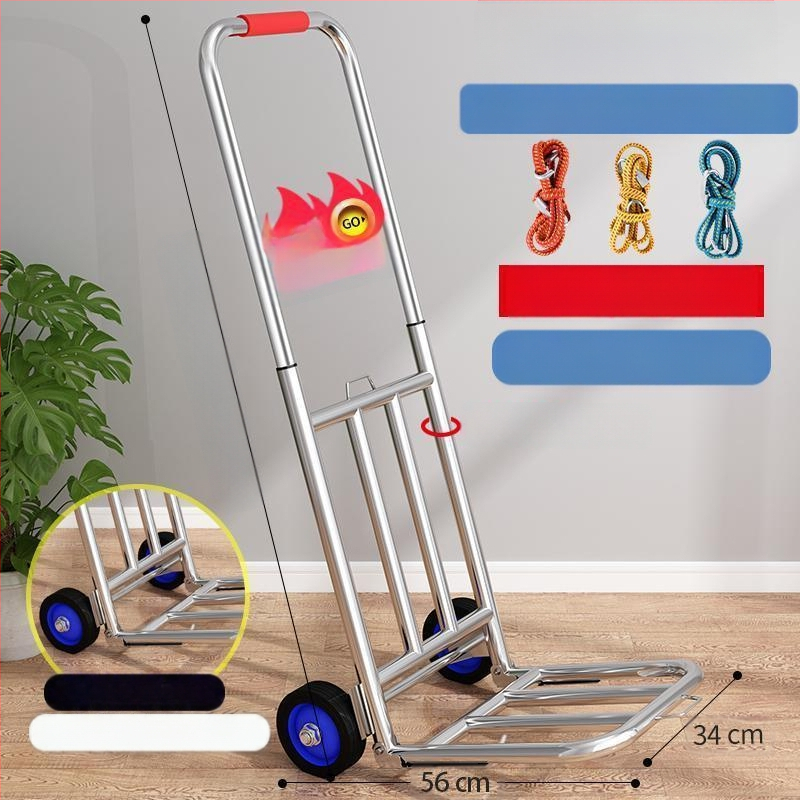 Kokkupandav käsikäru koduseks kasutamiseks, ostlemiseks, kaubaveoks, kaasaskantavaks pagasikäruks