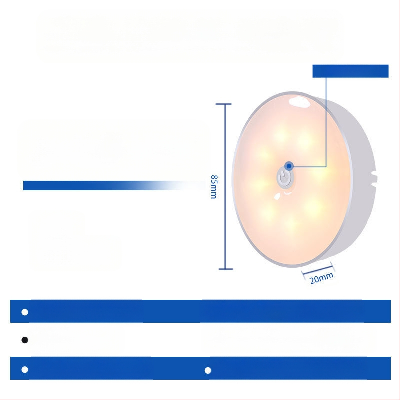 Išmanus belaidis įkrovimas žmogaus kūno indukcinis naktinis apšvietimas namų instaliacijai nemokamas naktinis praėjimas drabužių spintos spintelė LED juostelės šviesa