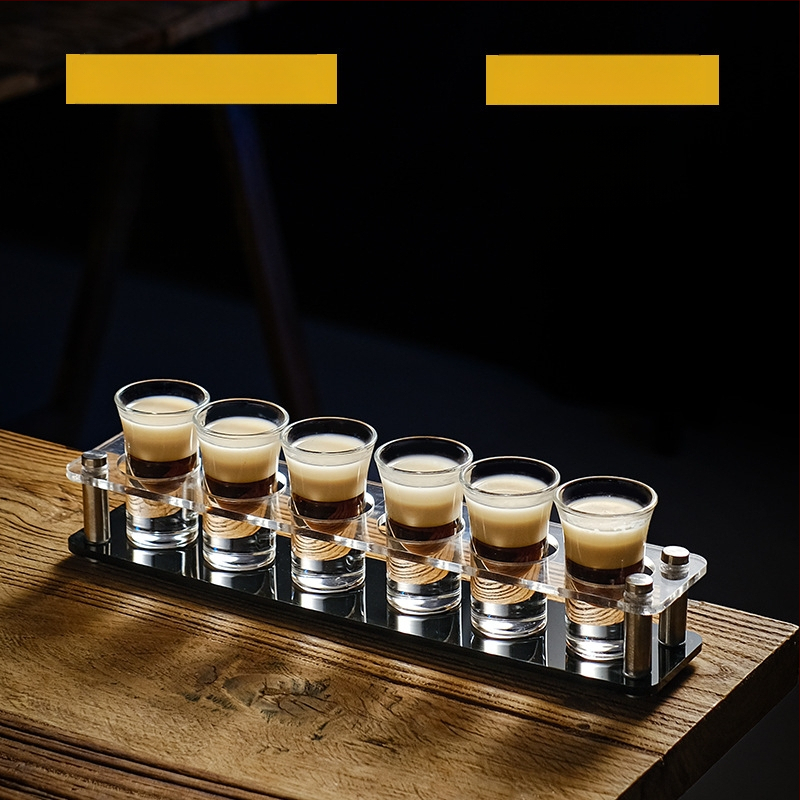 Bullet Cup Liquor Cup Swallow Cup Kangete alkohoolsete jookide Cup B52 Kokteiliklaaside hoidik Shot Cup komplekt Baari veiniklaas