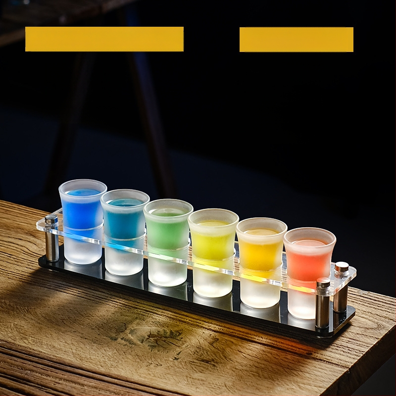 Bullet Cup Liquor Cup Swallow Cup Kangete alkohoolsete jookide Cup B52 Kokteiliklaaside hoidik Shot Cup komplekt Baari veiniklaas