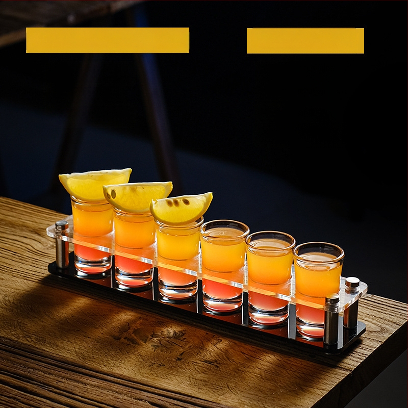 Bullet Cup Liquor Cup Swallow Cup Kangete alkohoolsete jookide Cup B52 Kokteiliklaaside hoidik Shot Cup komplekt Baari veiniklaas