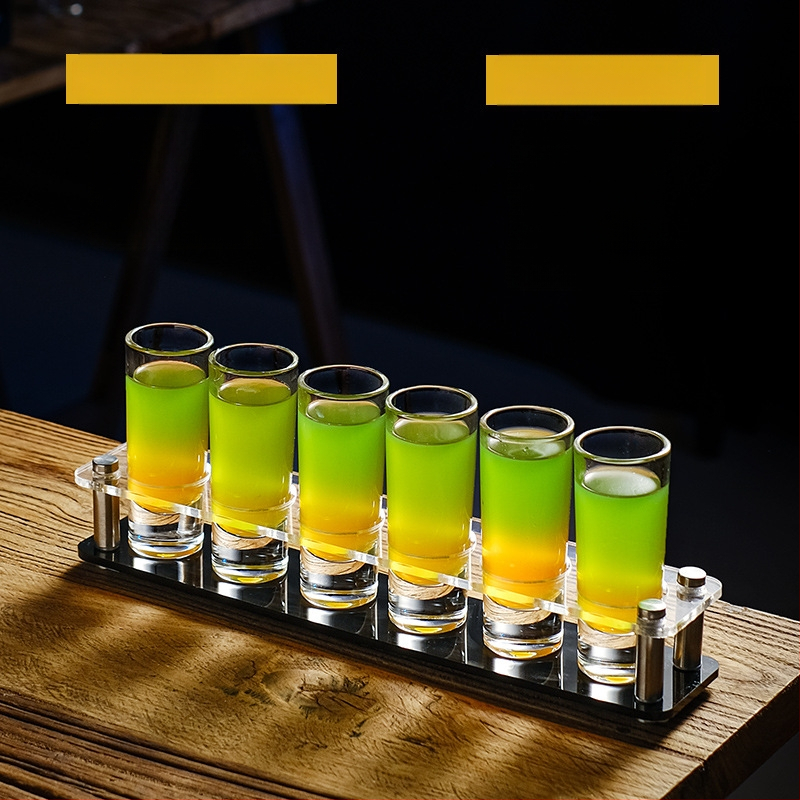 Bullet Cup Liquor Cup Swallow Cup Kangete alkohoolsete jookide Cup B52 Kokteiliklaaside hoidik Shot Cup komplekt Baari veiniklaas