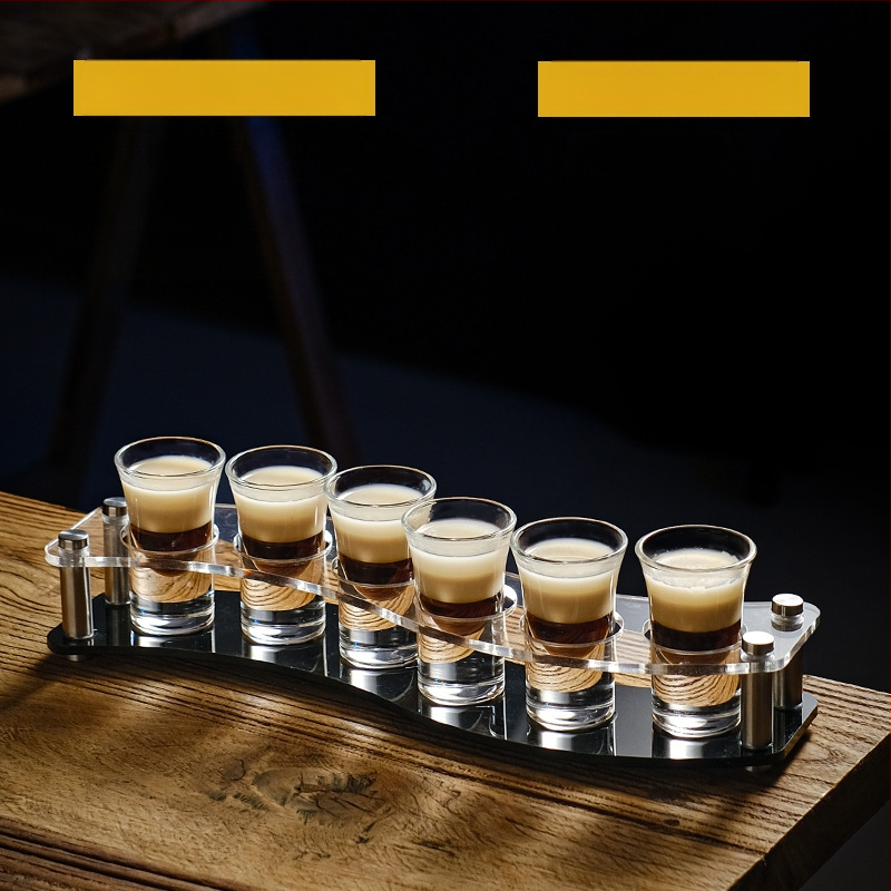 Bullet Cup Liquor Cup Swallow Cup Kangete alkohoolsete jookide Cup B52 Kokteiliklaaside hoidik Shot Cup komplekt Baari veiniklaas