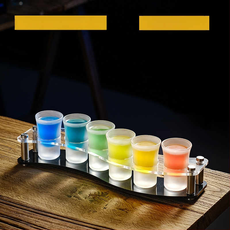 Bullet Cup Liquor Cup Swallow Cup Kangete alkohoolsete jookide Cup B52 Kokteiliklaaside hoidik Shot Cup komplekt Baari veiniklaas