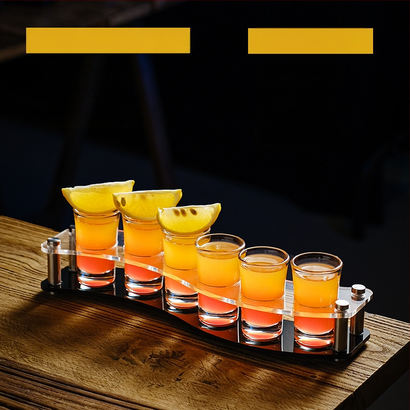 Bullet Cup Liquor Cup Swallow Cup Kangete alkohoolsete jookide Cup B52 Kokteiliklaaside hoidik Shot Cup komplekt Baari veiniklaas