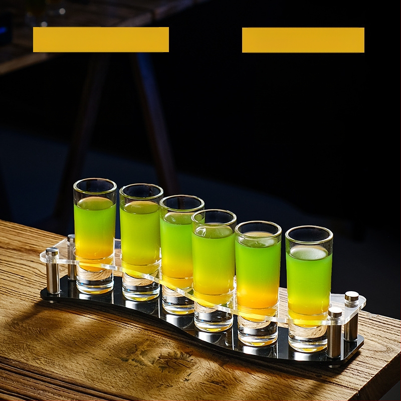 Bullet Cup Liquor Cup Swallow Cup Kangete alkohoolsete jookide Cup B52 Kokteiliklaaside hoidik Shot Cup komplekt Baari veiniklaas