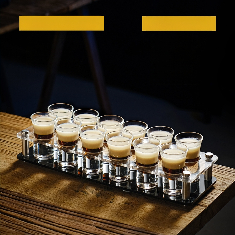 Bullet Cup Liquor Cup Swallow Cup Kangete alkohoolsete jookide Cup B52 Kokteiliklaaside hoidik Shot Cup komplekt Baari veiniklaas