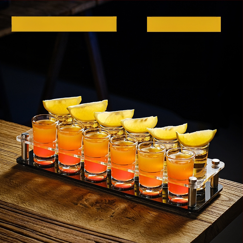 Bullet Cup Liquor Cup Swallow Cup Kangete alkohoolsete jookide Cup B52 Kokteiliklaaside hoidik Shot Cup komplekt Baari veiniklaas