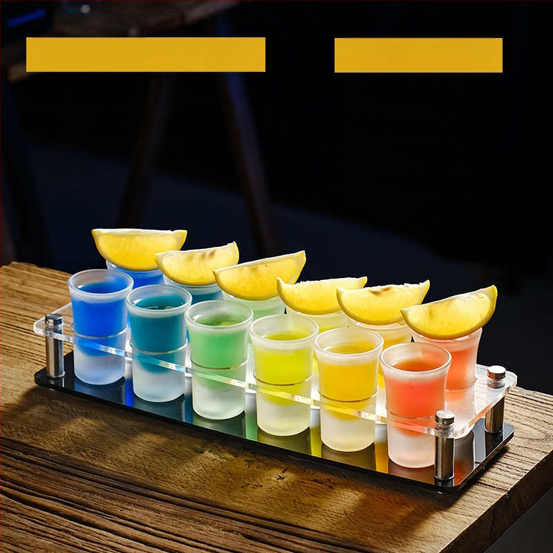 Bullet Cup Liquor Cup Swallow Cup Kangete alkohoolsete jookide Cup B52 Kokteiliklaaside hoidik Shot Cup komplekt Baari veiniklaas