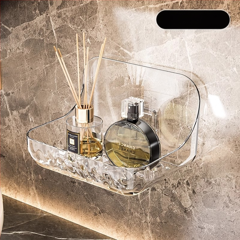 Akrilo vonios kambario daiktadėžės daiktadėžė vonios kambario daiktadėžė be perforatoriaus tvirtinama prie sienos praustuvės daiktadėžė