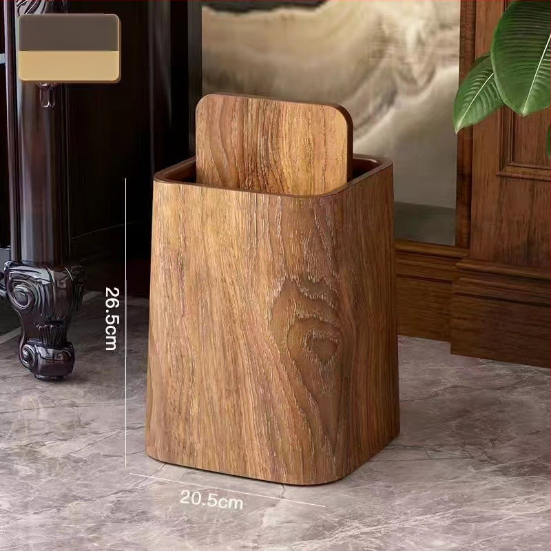 Vintāžas koka imitācijas atkritumu tvertne mājsaimniecības kafijas galdiņš tējas istaba dzīvojamā istaba virtuve vannas istaba lielas ietilpības papīra tvertne plastmasas spainis