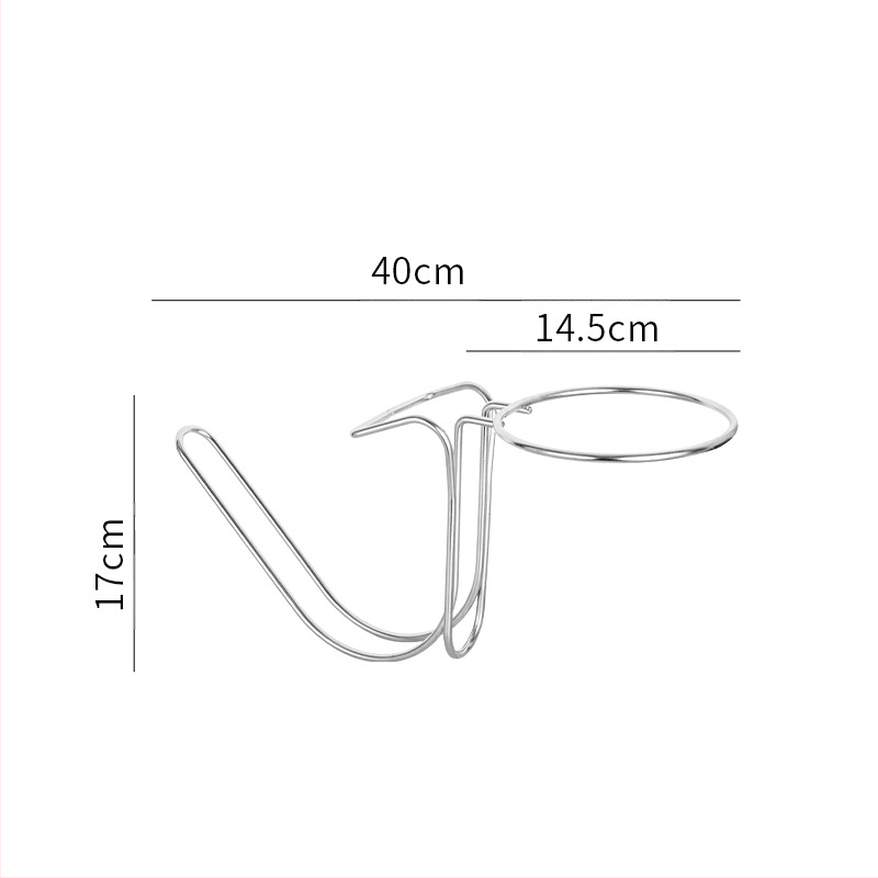 Нов удебелен настолен висок стелаж от неръждаема стомана, скоба за съхранение на KTV кофа за лед, кофа за шампанско, кофа за червено вино с лед