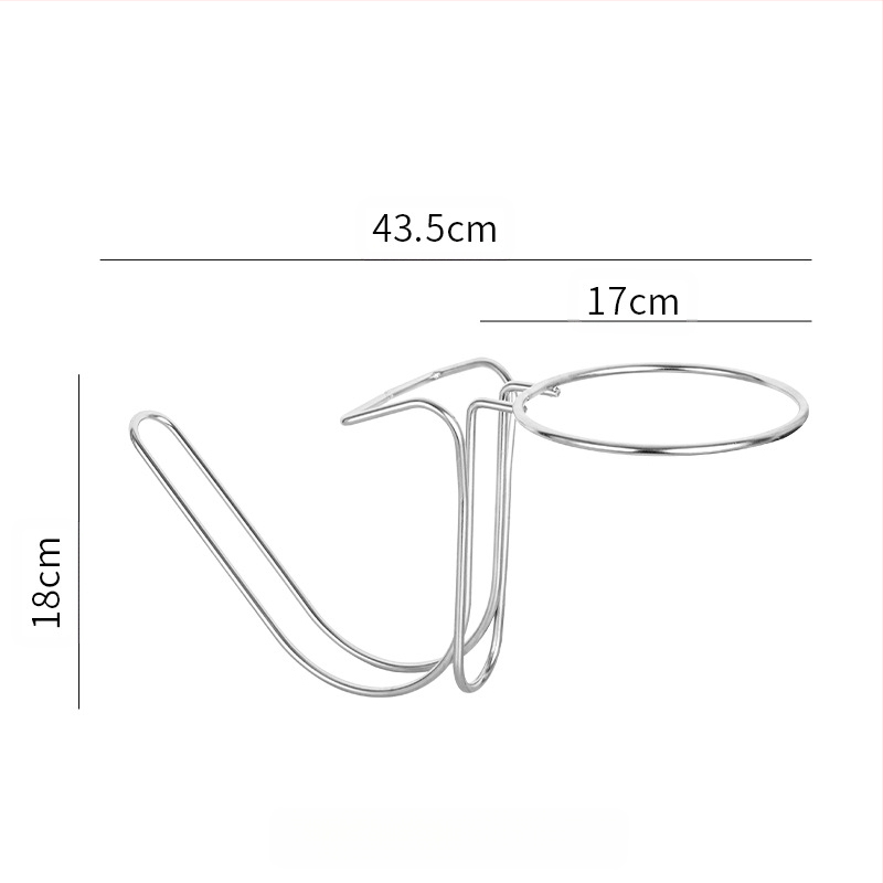 Нов удебелен настолен висок стелаж от неръждаема стомана, скоба за съхранение на KTV кофа за лед, кофа за шампанско, кофа за червено вино с лед