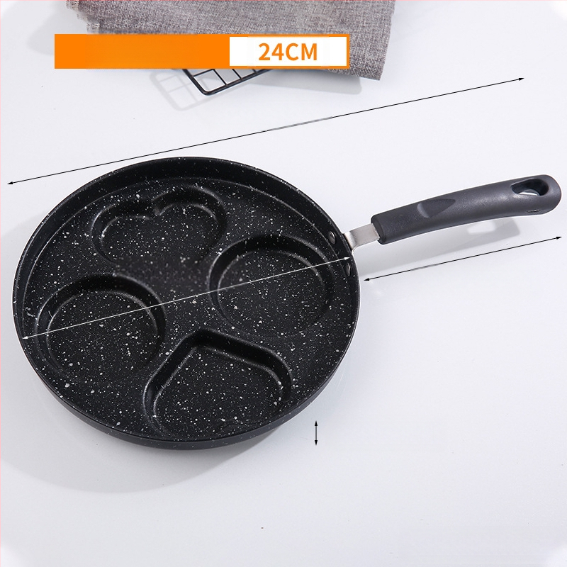 Piiriülene Maifan Stone nelja auguga praepann Kodune hommikusöök Munapraadipann Muna Hamburgeri praepann Tehase otsehulgimüük