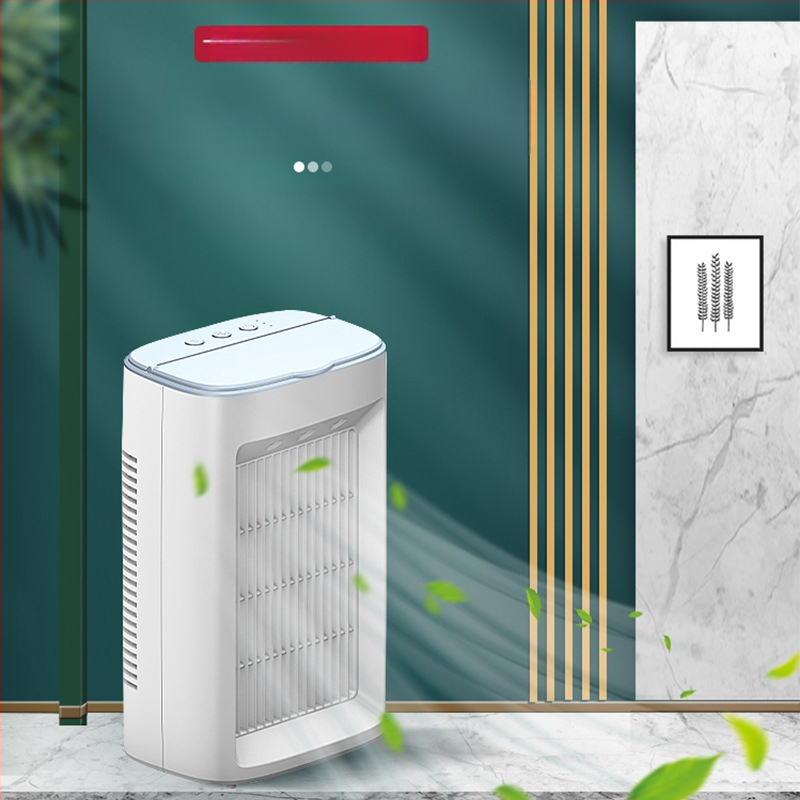 Oro aušintuvas buitinis dvigubas ventiliatorius purškimo drėkinimas dvigubos paskirties šalto ventiliatoriaus stalinis studentų bendrabutis šaldymo mažas šaltas ventiliatorius