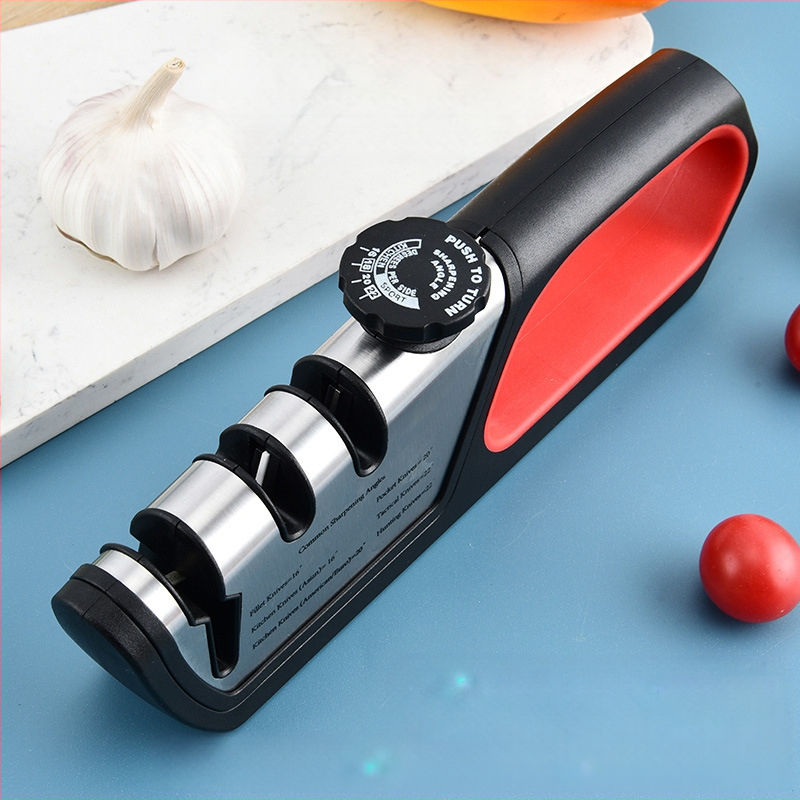 Piiriülene majapidamises kasutatav tipptasemel noateritaja, reguleeritav volframterasest kolm-ühes multifunktsionaalne kääride teritamise artefakti tööriist