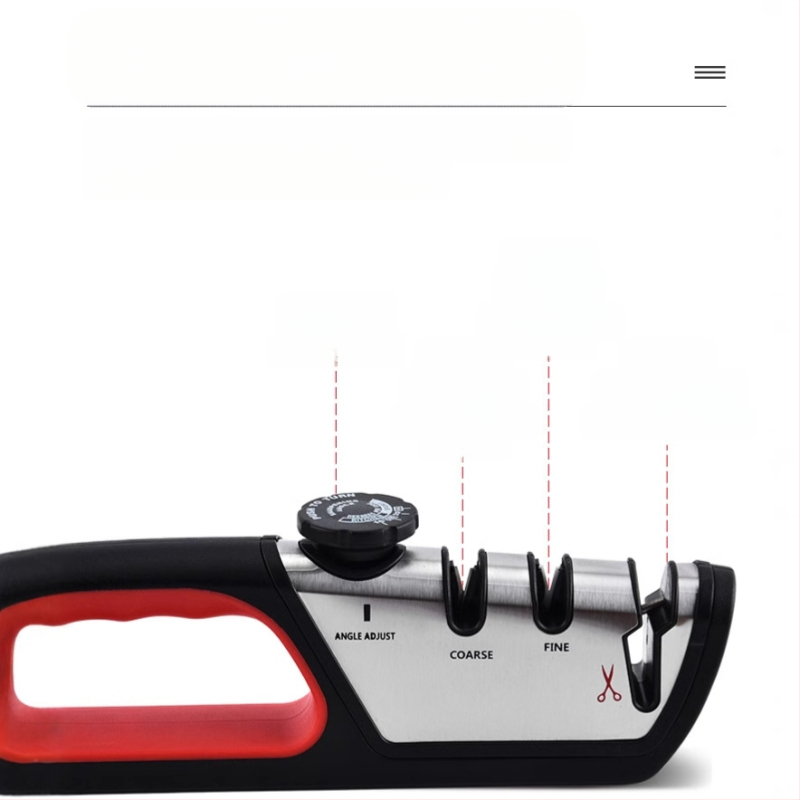 Piiriülene majapidamises kasutatav tipptasemel noateritaja, reguleeritav volframterasest kolm-ühes multifunktsionaalne kääride teritamise artefakti tööriist