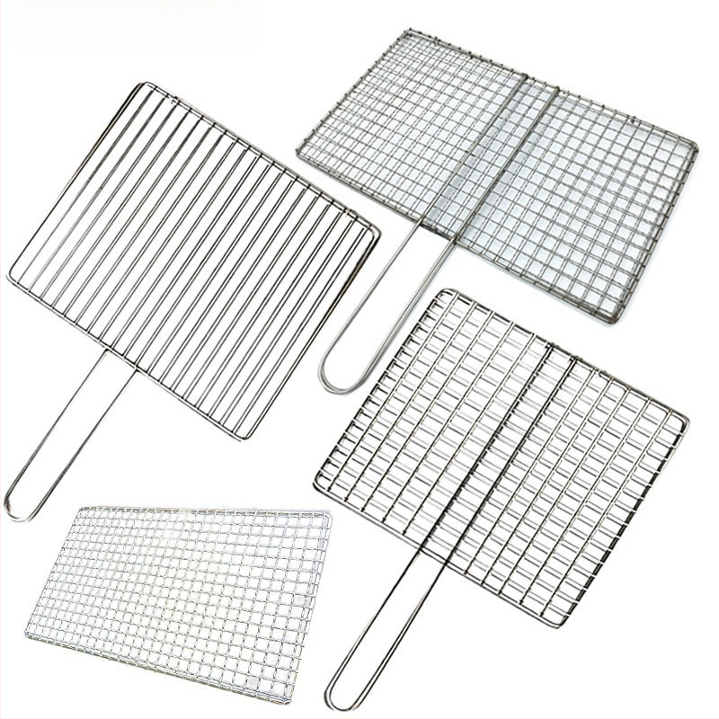 Tootja hulgimüük roostevabast terasest grillitud kalatangid grillivõrgu tangid välistingimustes kasutatava grillivõrgu ruudukujulised grillid grillitööriistad