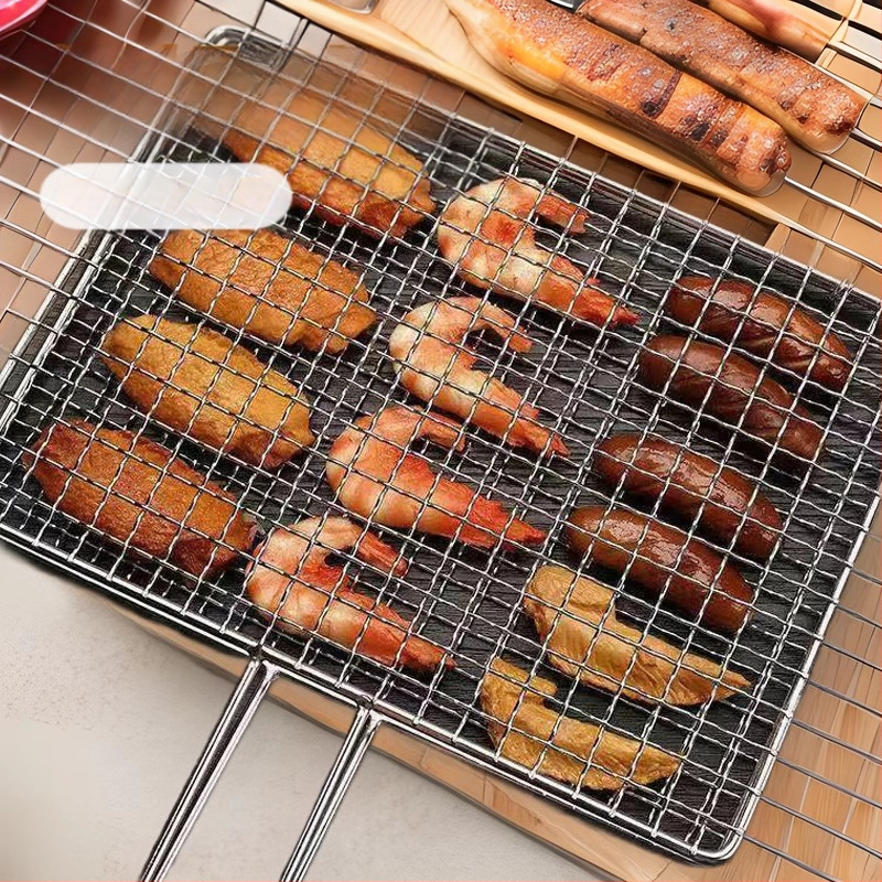 Tootja hulgimüük roostevabast terasest grillitud kalatangid grillivõrgu tangid välistingimustes kasutatava grillivõrgu ruudukujulised grillid grillitööriistad