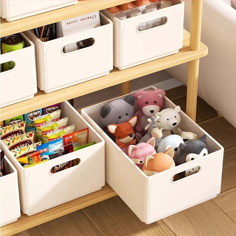 Összecsukható tárolódoboz asztali vegyes snack játékok háztartási fiókos doboz konyhai kosár műanyag kosár vastagított tárolódoboz