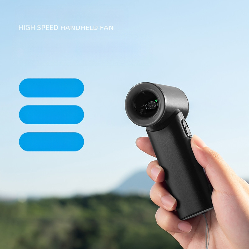 Határokon átnyúló penge nélküli nyakventilátor digitális kijelzővel, turbóventilátorral, összecsukható, kézi, hordozható elektromos ventilátor logógenerátorral