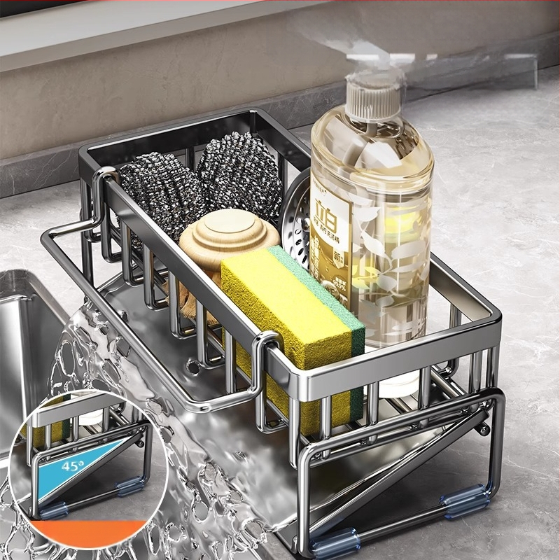 Köögi hoiuriiul, kraanikausi kuivatusrest, süsinikterasest kraan nõudepesuks ja puhastamiseks, terasest traadist kuuliga hoiuriiuli artefakt