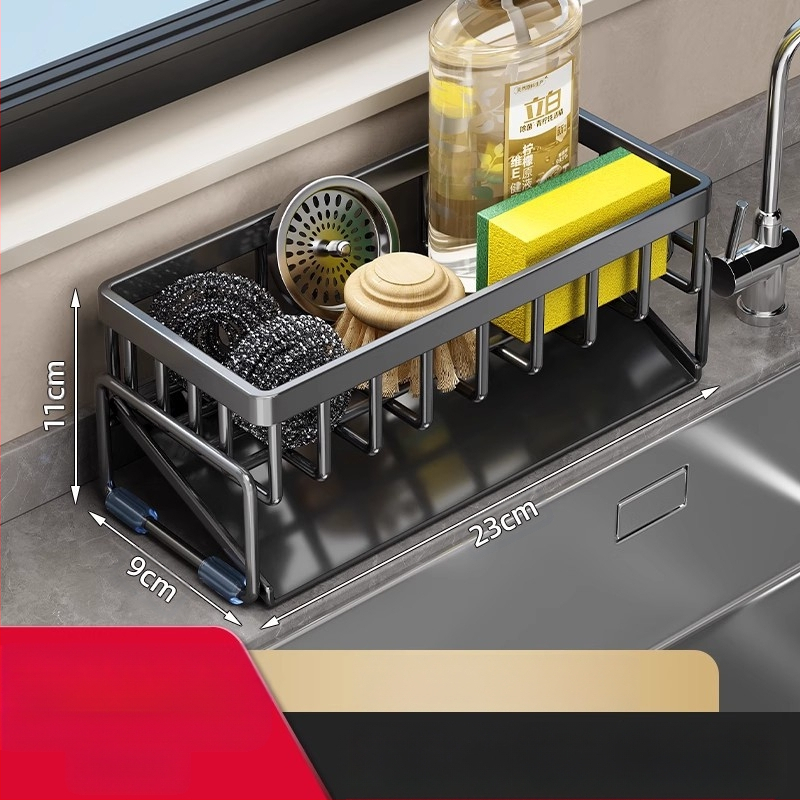 Köögi hoiuriiul, kraanikausi kuivatusrest, süsinikterasest kraan nõudepesuks ja puhastamiseks, terasest traadist kuuliga hoiuriiuli artefakt